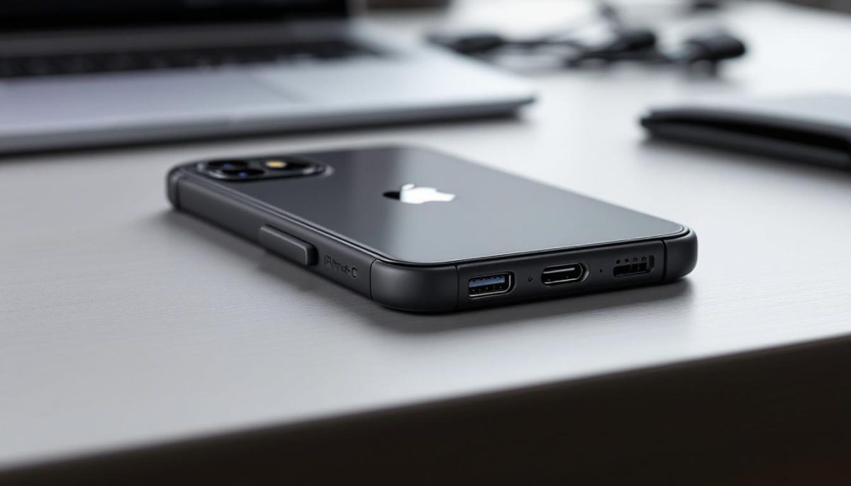 découvrez notre coque innovante qui révolutionne votre iphone en le transformant en un port usb-c pratique. profitez d'une connectivité simplifiée et d'un accès facile à tous vos appareils usb-c tout en protégeant votre téléphone grâce à cette solution alliant style et fonctionnalité.